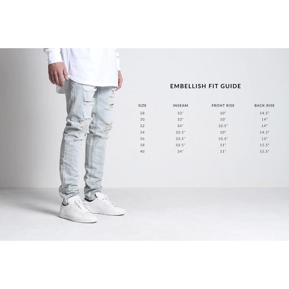 EMBELLISH NYC Jeans Size 30 Mens Distressed Denim W9 Aventador Skinny Fit - Picture 9 of 10